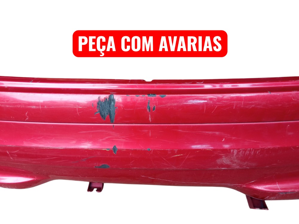 Grade Parachoque Traseiro Peugeot 207 Hatch 2009 2012  Vermelho Brilhante 2