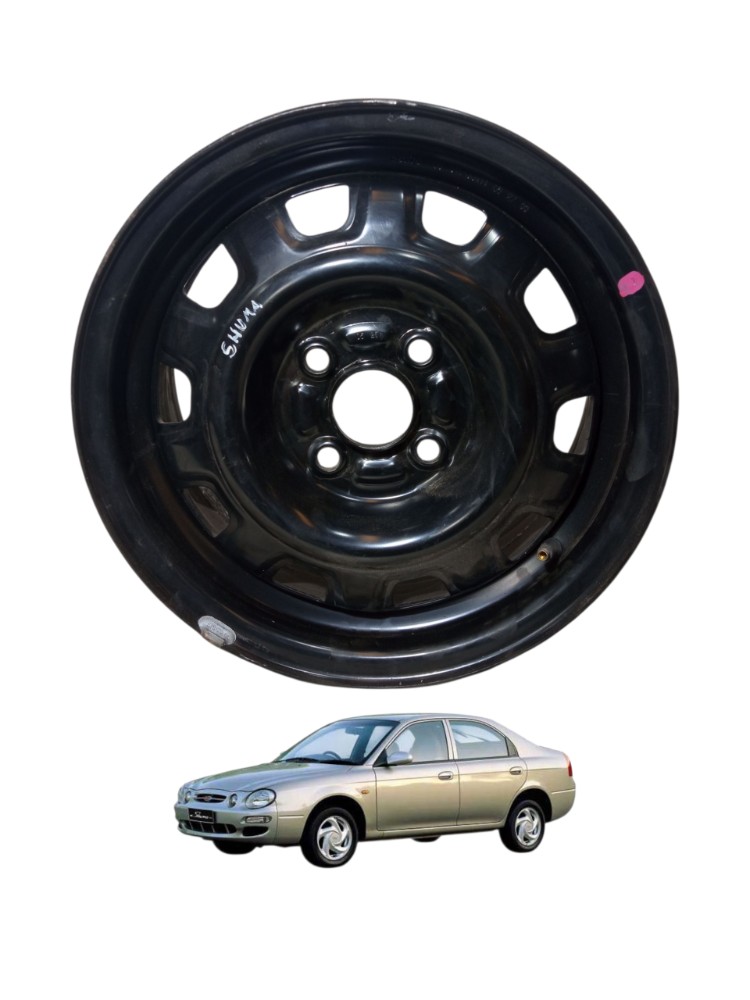 Roda De Ferro Aro 14 Kia Shuma 98 99 2000 1.5 Preto 1