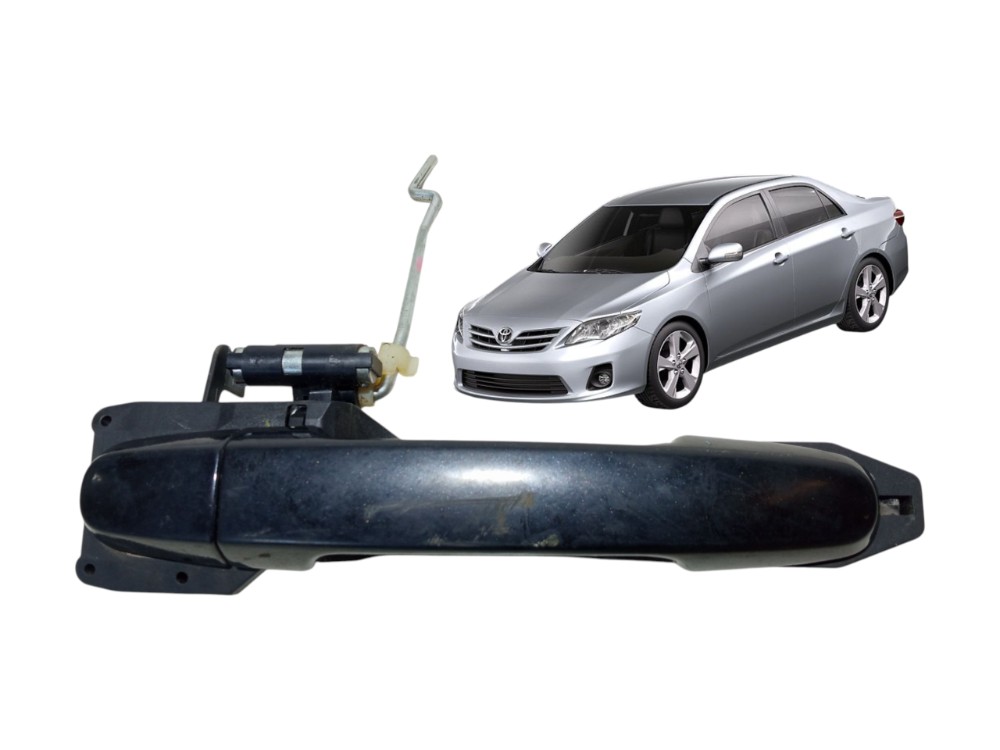 Macaneta Externa Dianteira Direita Toyota Corolla 2009 2012  Preto Dianteira 1