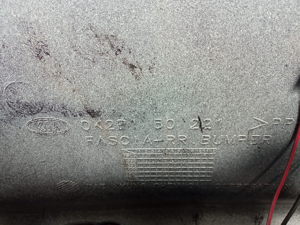 Parachoque Traseiro Kia Shuma 98 99 2000 1.5 Original 9