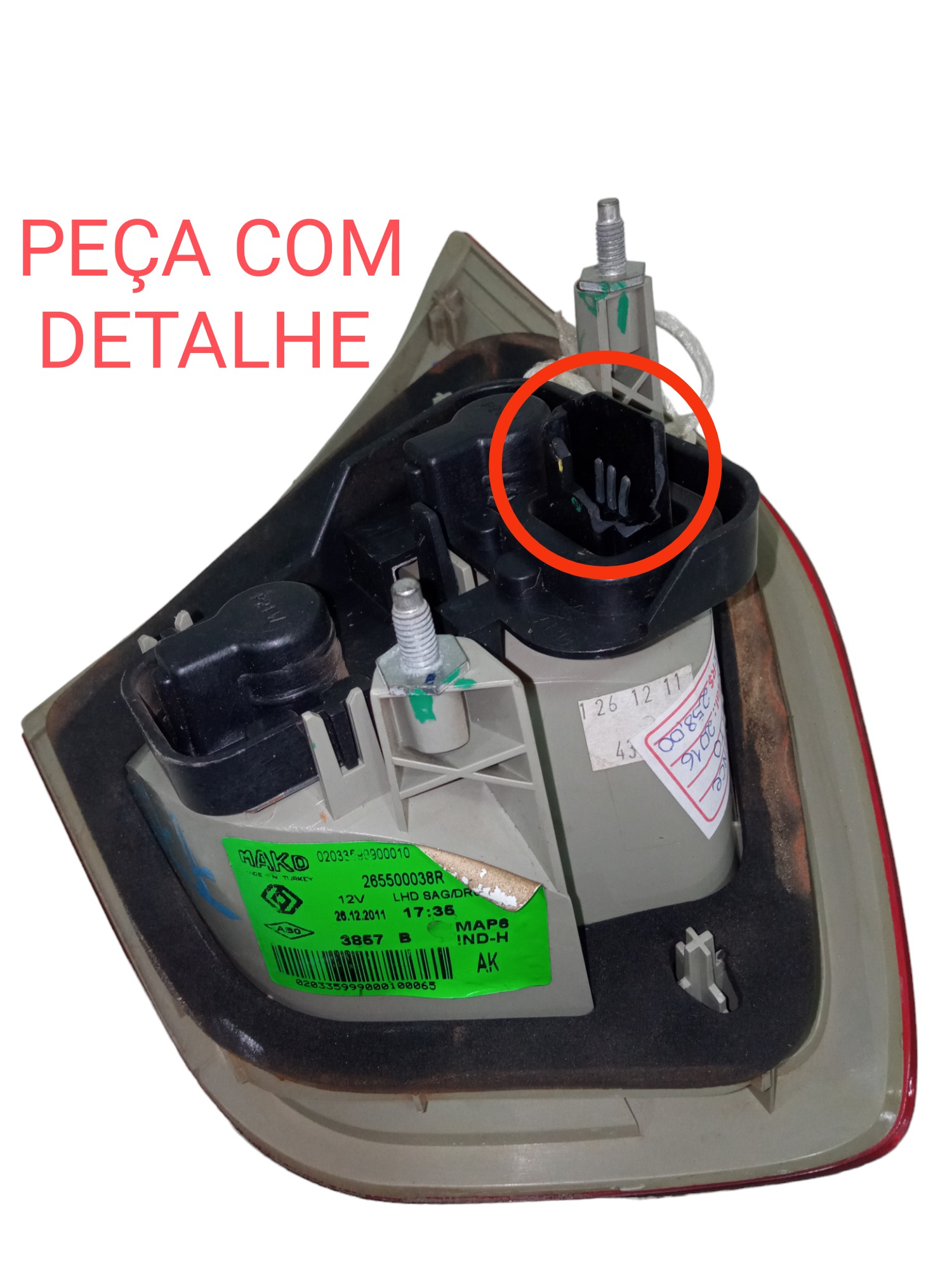 Lanterna Direita Tampa Traseira Renault Fluence 2011 A 2014 2