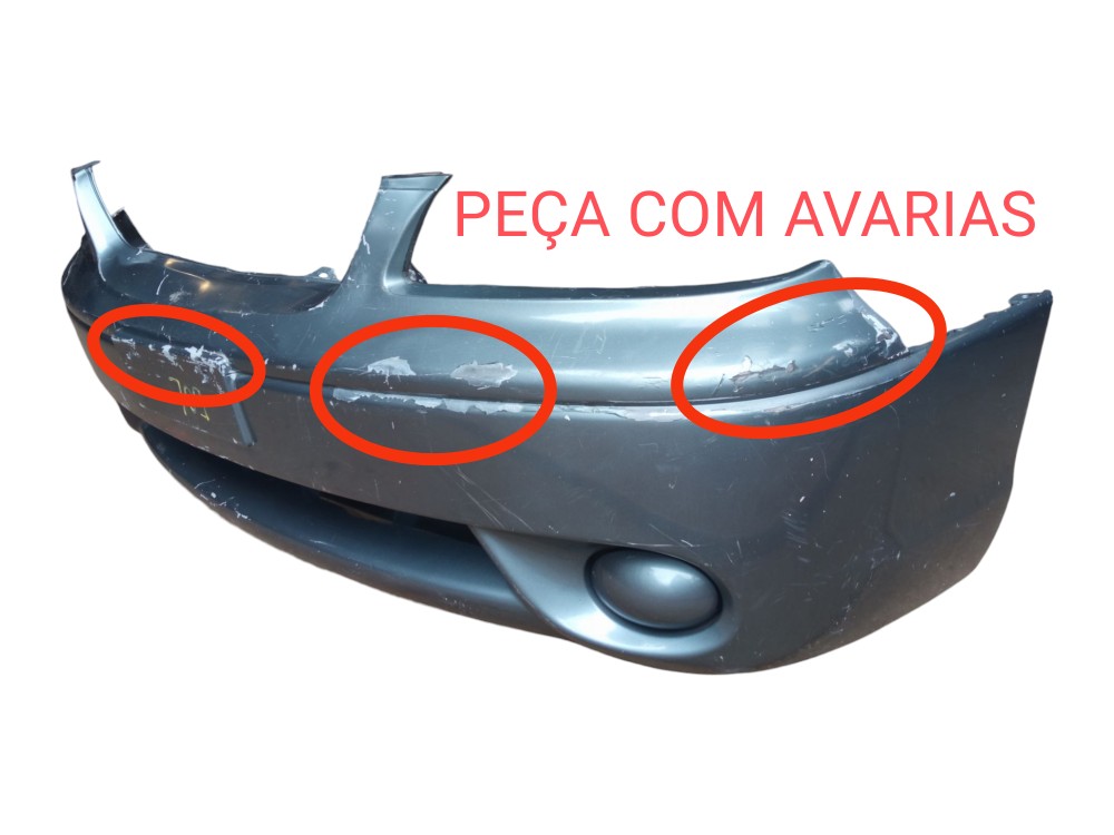 Parachoque Dianteiro Kia Carens 99 2001 Original  Cinza 2