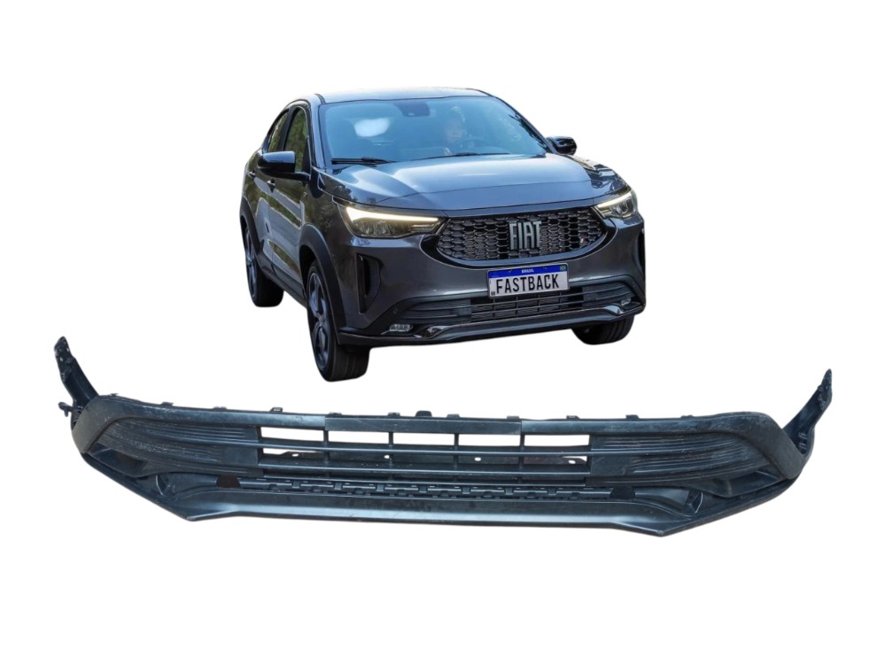 Spoiler Inferior Parachoque Dianteiro Fiat Fastback 2023  Preto