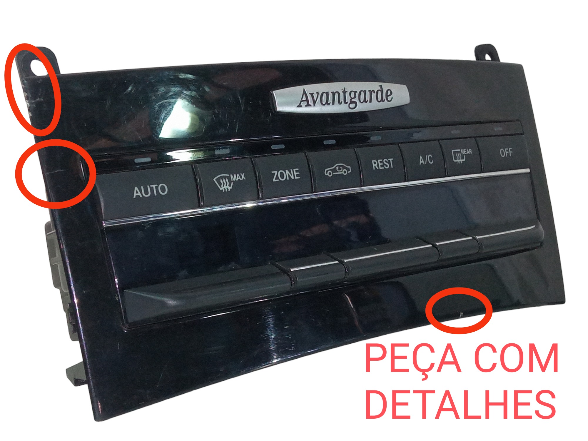 Comando Botao Ar Condicionado Mercedes E350 2010 Original  Preto 2
