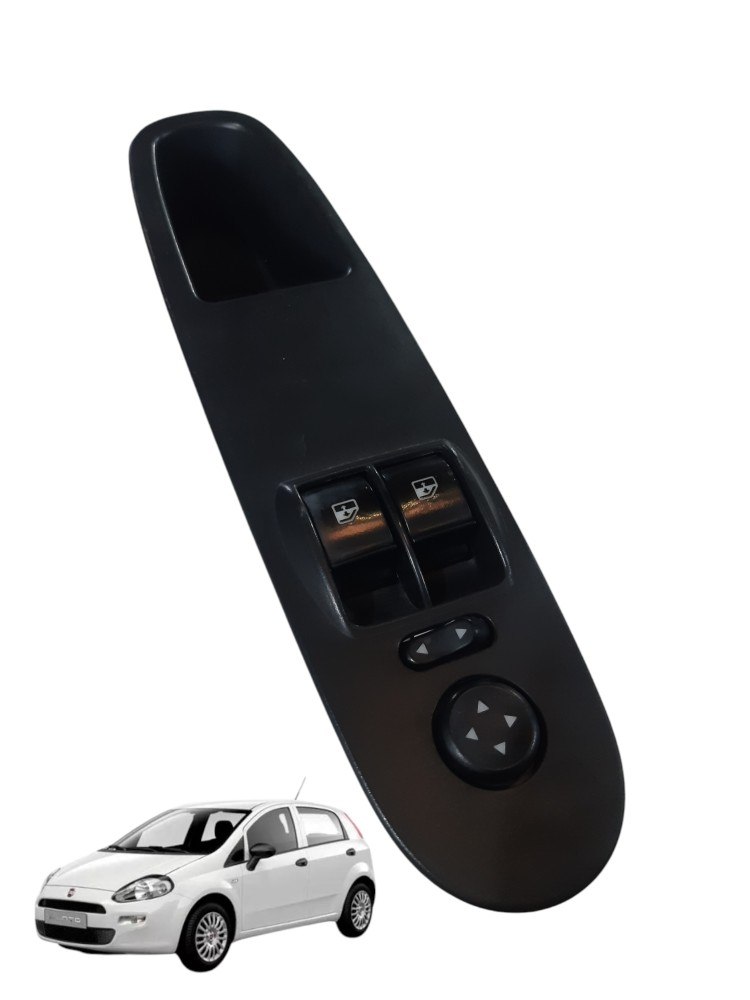 Moldura Botao Vidro Fiat Punto Dianteira Esquerda 2010 Usado 1