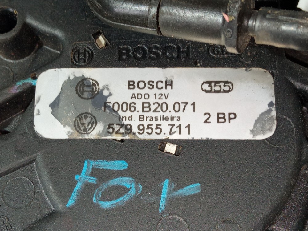 Motor Limpador Vidro Traseiro Vw Fox Spacefox 2008 2014 6