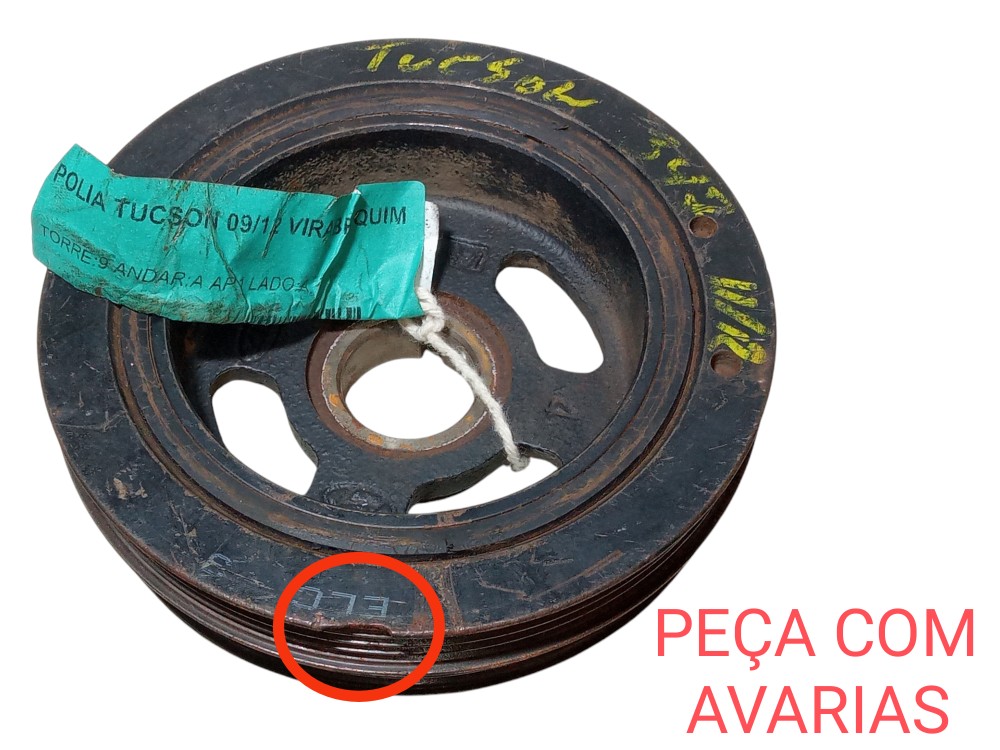 Polia Virabrequim Hyundai Tucson 2009 2012 2 0 16v Original 2