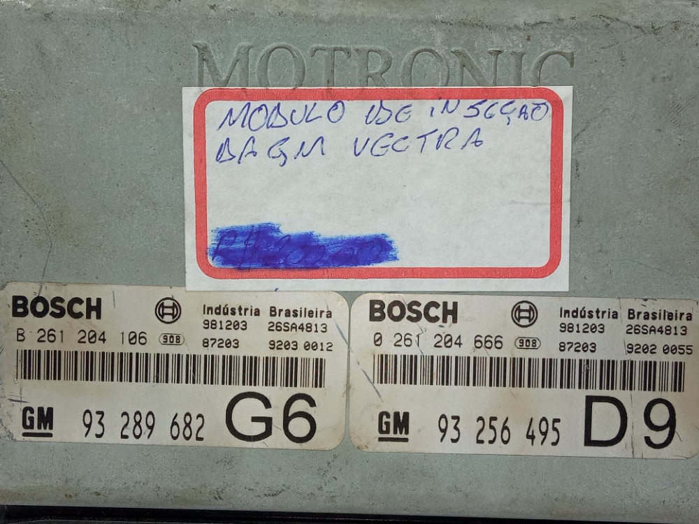 Modulo De Injecao Eletronica Gm Vectra 96 2005 2 0 8v Bosch 6