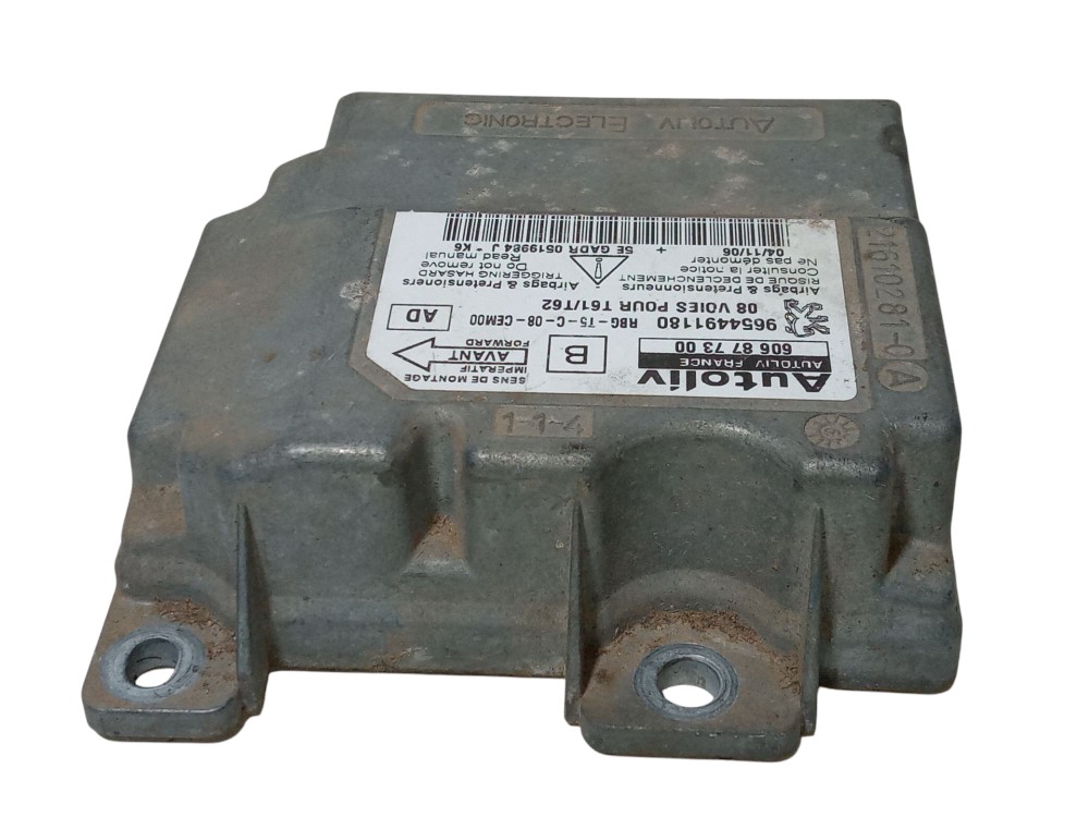 Modulo Central Airbag Peugeot 307 Sw 2007 2008 2.0 Usado 5