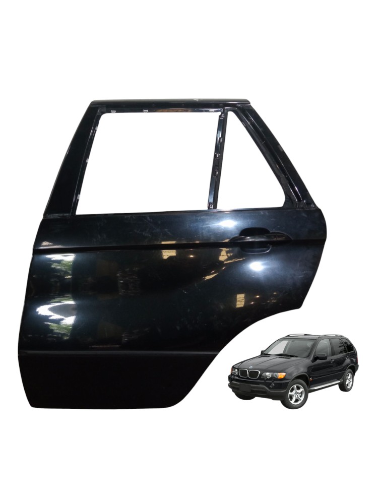 Porta Traseira Esquerda Bmw X5 2000 2005 Original  Traseira Esquerdo Preto 1