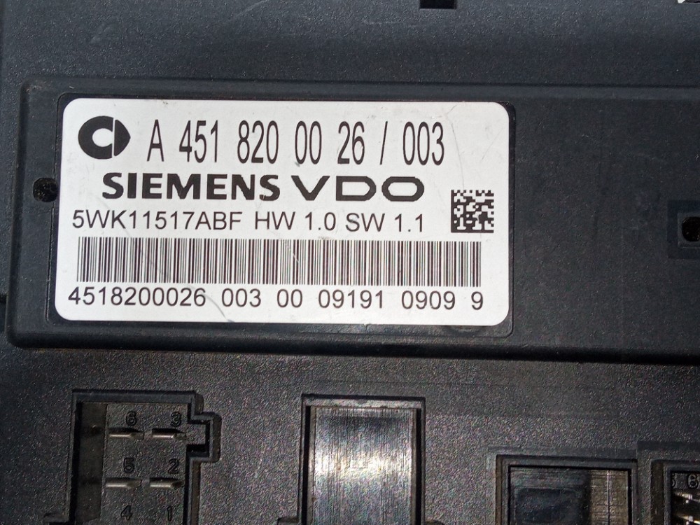 Modulo De Conforto Trava Smart Fortwo 2009 2010 1.0 Original 2