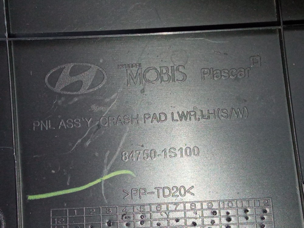 Moldura Acabamento Inferior Painel Hyundai Hb20 2013 2019 9