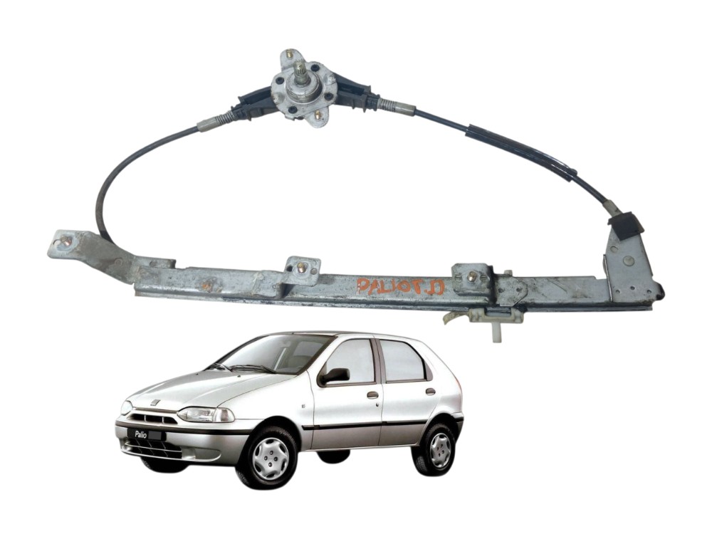 Maquina Vidro Manual Porta Traseira Direita Fiat Palio 2002 1