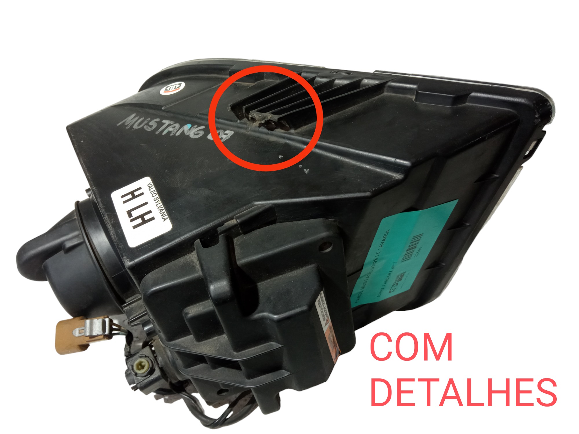Farol Dianteiro Esquerdo Ford Mustang Gt 2005 2009 Original 3