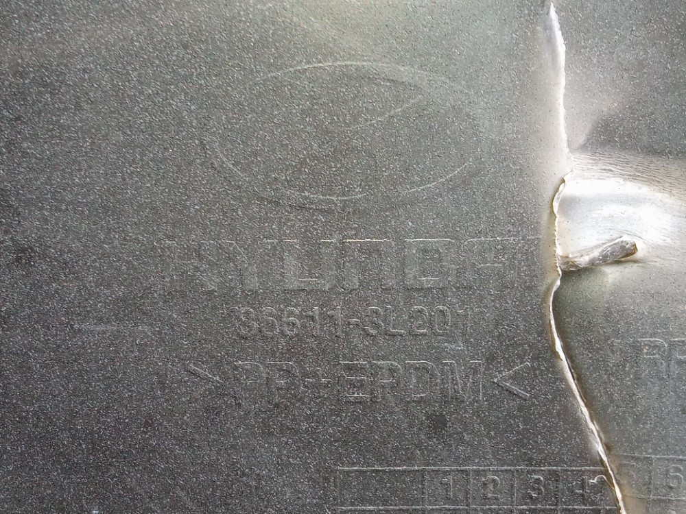 Grade Parachoque Traseiro Hyundai Azera 2007 2010 Original  Preto Brilhante 8