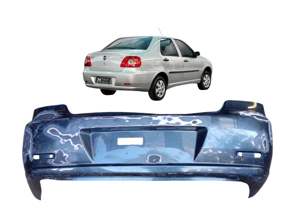Grade Parachoque Traseiro Fiat Siena 2004 2010 Original  1 Brilhante 1