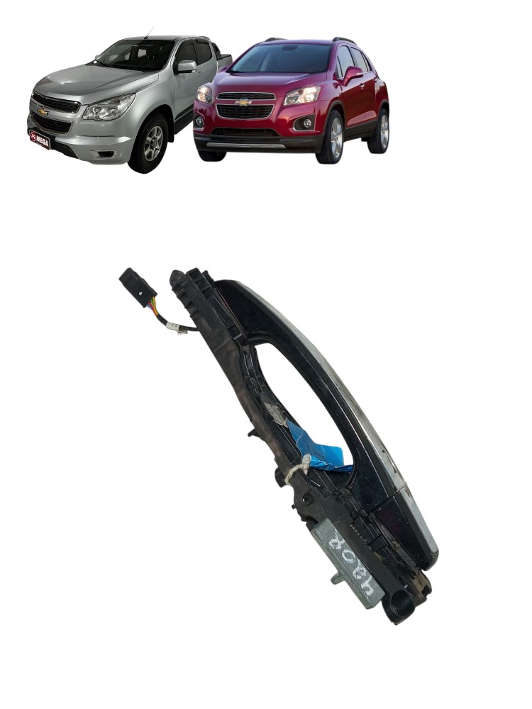 Macaneta Externa Dianteira Esquerda Chevrolet S10 2013 2020 Preto 1