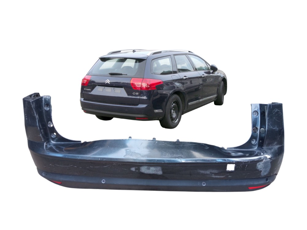 Grade Parachoque Traseiro Citroen C5 Tourer 2008 2012  Preto Brilhante 1