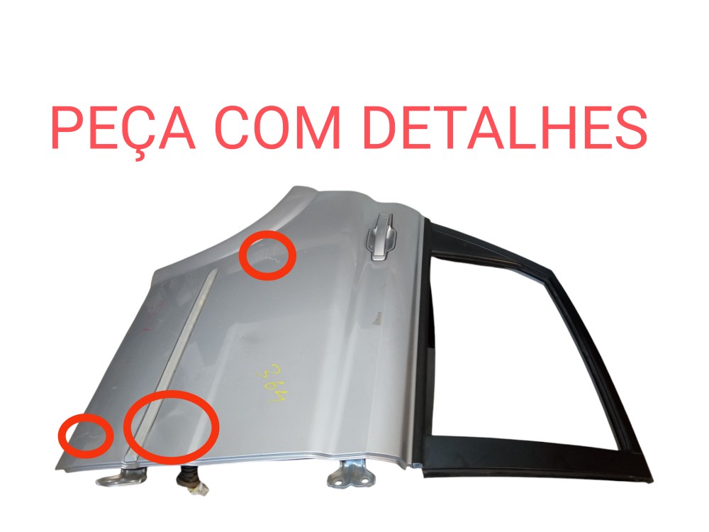 Porta Traseira Direita Ssangyong Actyon A200 2010 Original  Traseira Direito Prata 2