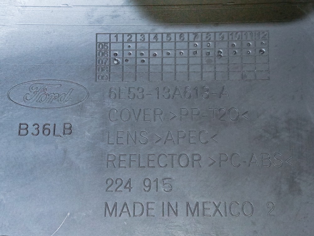 Moldura Break Light Luz Freio Ford Fusion 2006 2009 Original 7