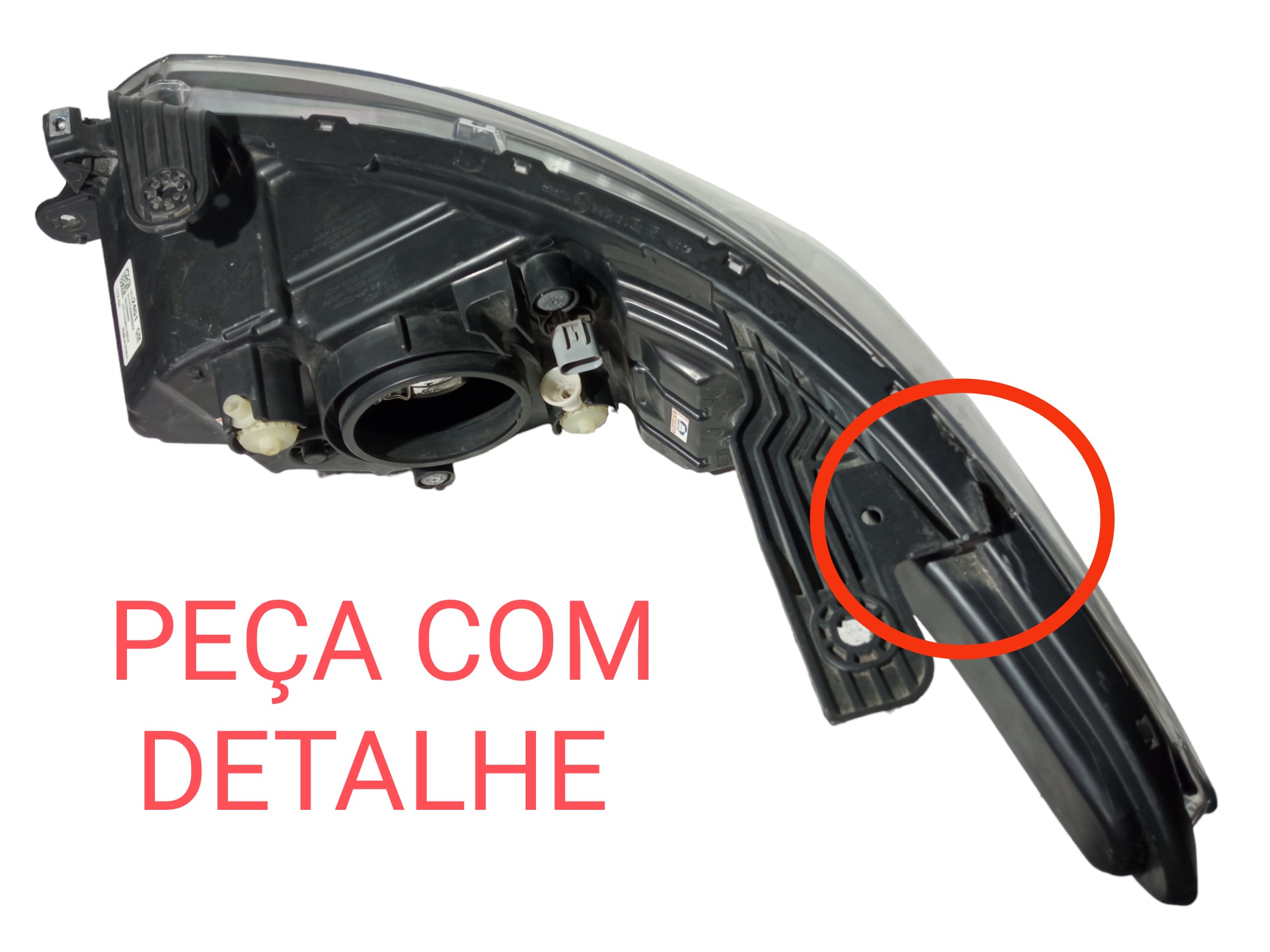 Farol Lado Direito Onix Prisma 2017 2018 2019 Mascara Negra  Direito 2