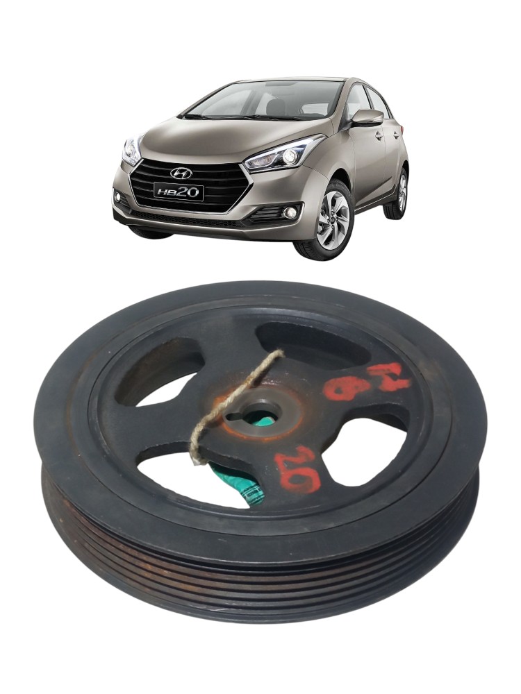 Polia Virabrequim Hyundai Hb 20 2014 2018 1 6 16v Original 1
