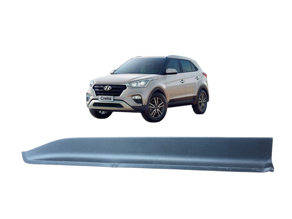 Friso De Porta Dianteira Esquerda Hyundai Creta 2017 2020  Preto 1