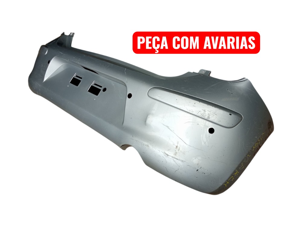 Grade Parachoque Traseiro Nissan March 2011 2014 Original  Prata Brilhante 2