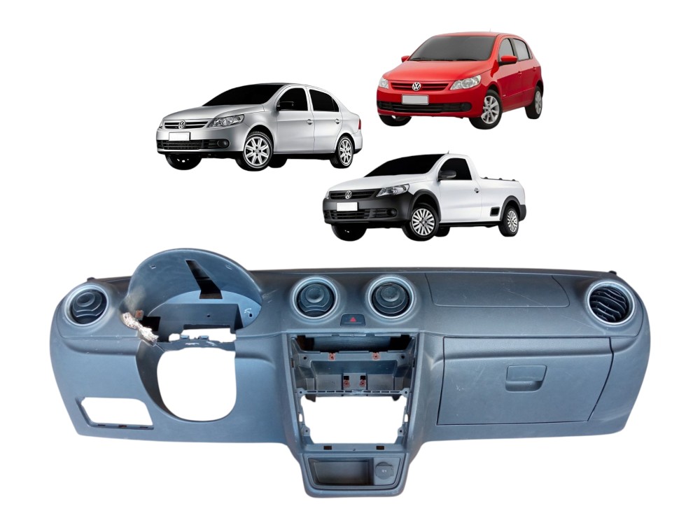 Tabelier Capa Painel Central Gol Saveiro Voyage G5 2009 2012 Cinza 1