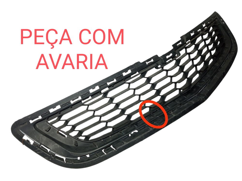 Grade Dianteira Inferior Chevrolet Cobalt 2011 2015 Original Preto Fosco 2