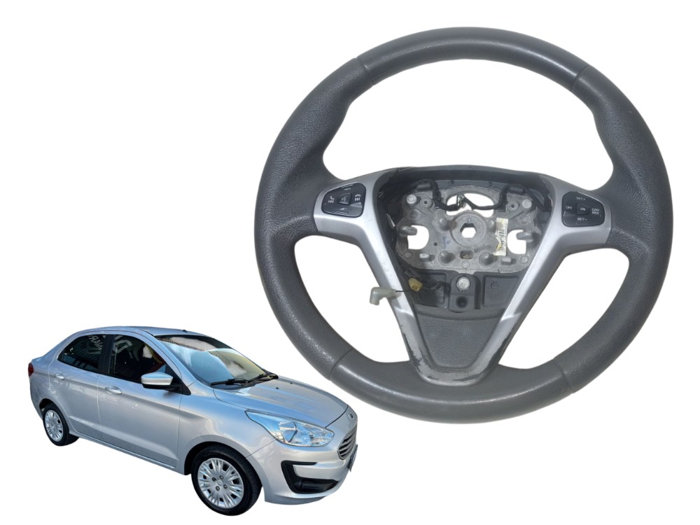 Volante Direcao Ford Ka Sedan  2015 2020 1.0 Original Preto 1