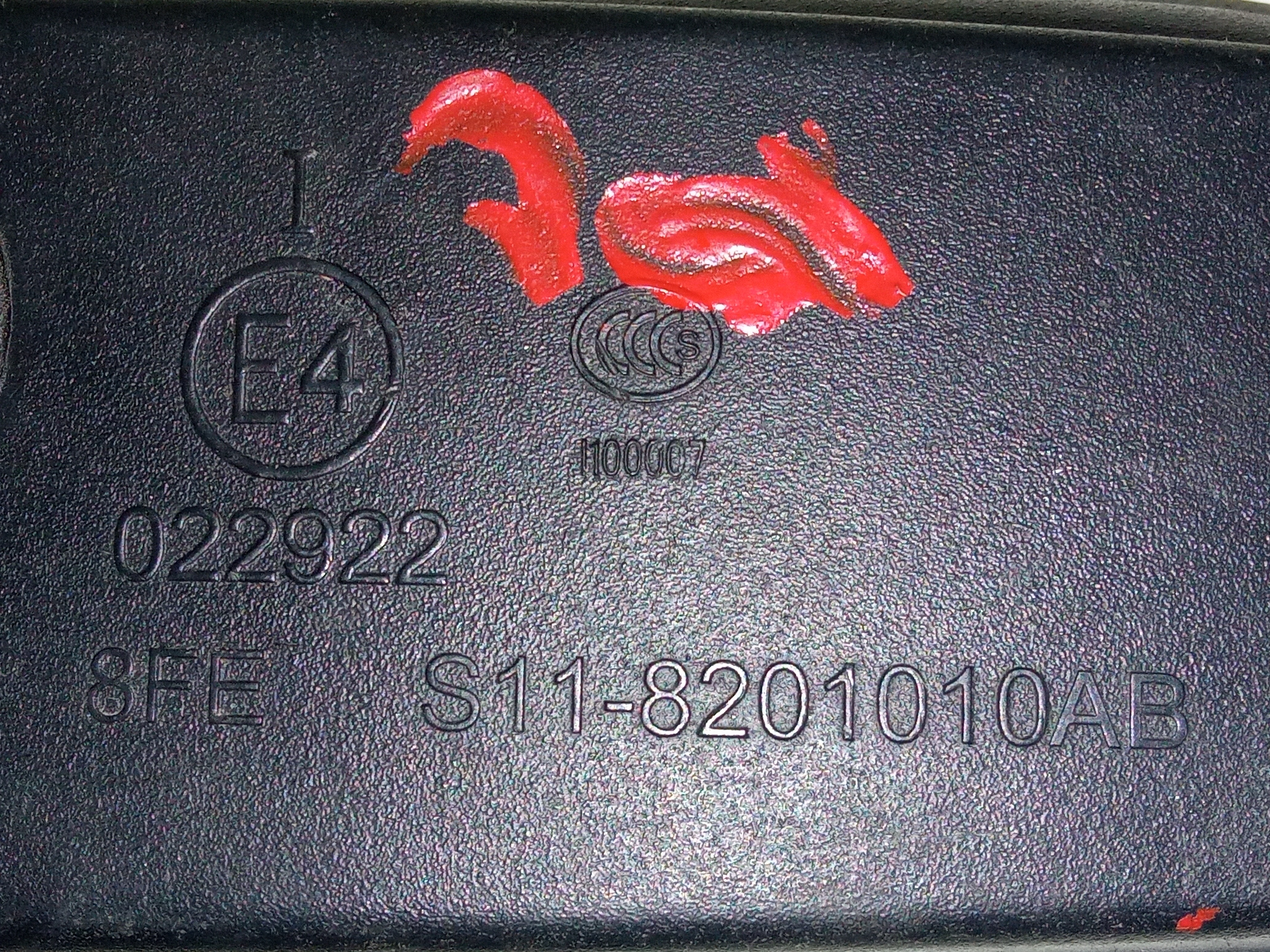 Moldura Espelho Retrovisor Interno Chery Qq 2017 2020 Usado 3