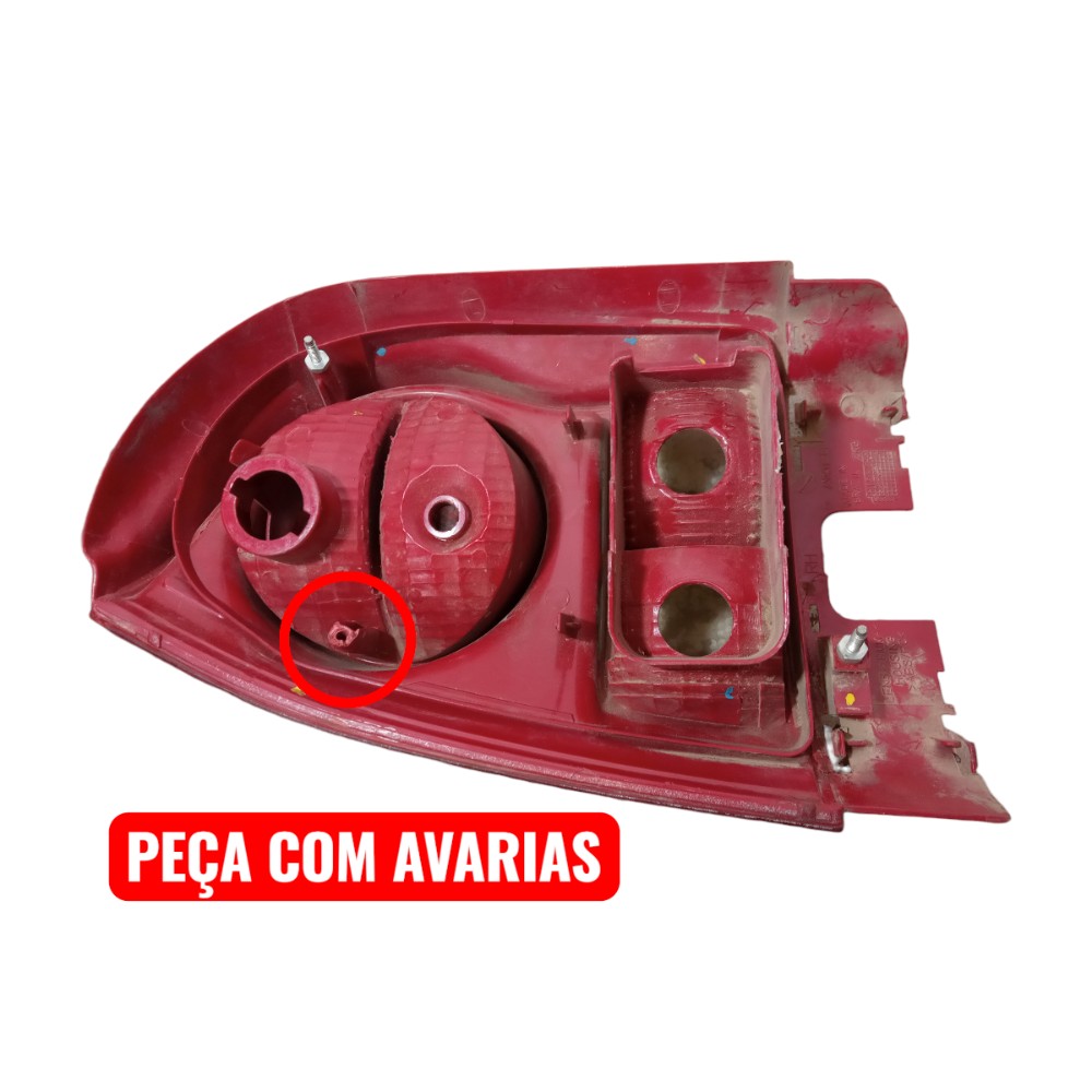 Lanterna Traseira Direita Volkswagen Gol G4 2006 2012 Direito/passageiro Vermelho 3