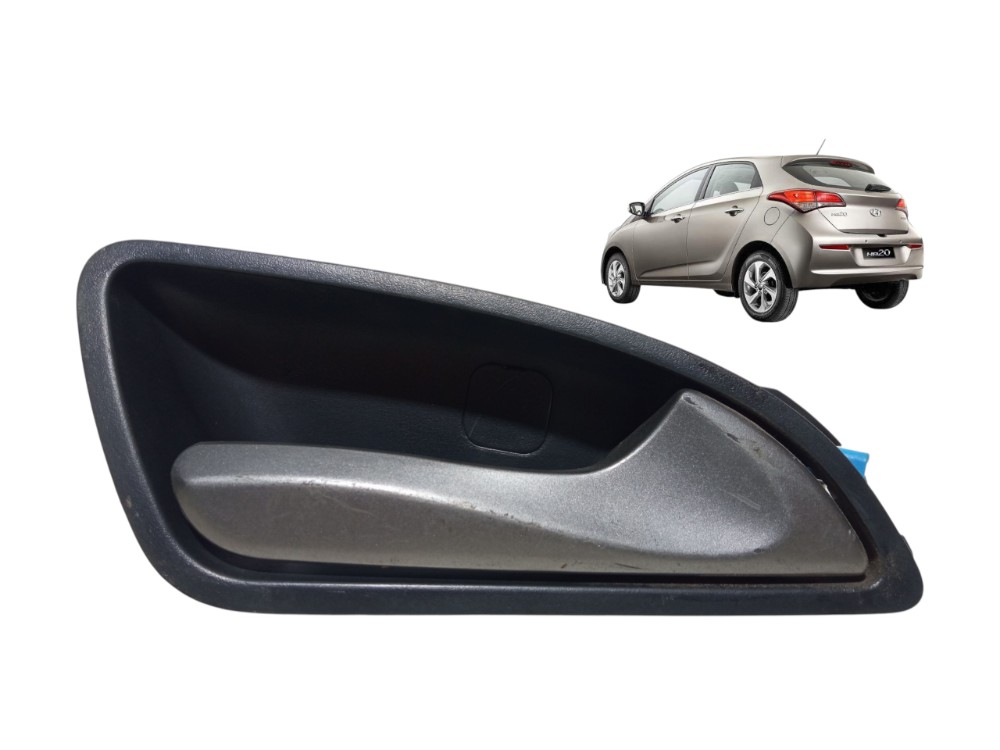 Maceneta Interna Dianteira Direita Hyundai Hb20 2013 2019  Cinza Dianteira/traseira 1