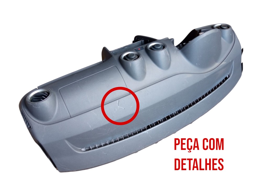 Tabelier Capa Painel Central Gol Saveiro Voyage G5 2009 2012 Cinza 2