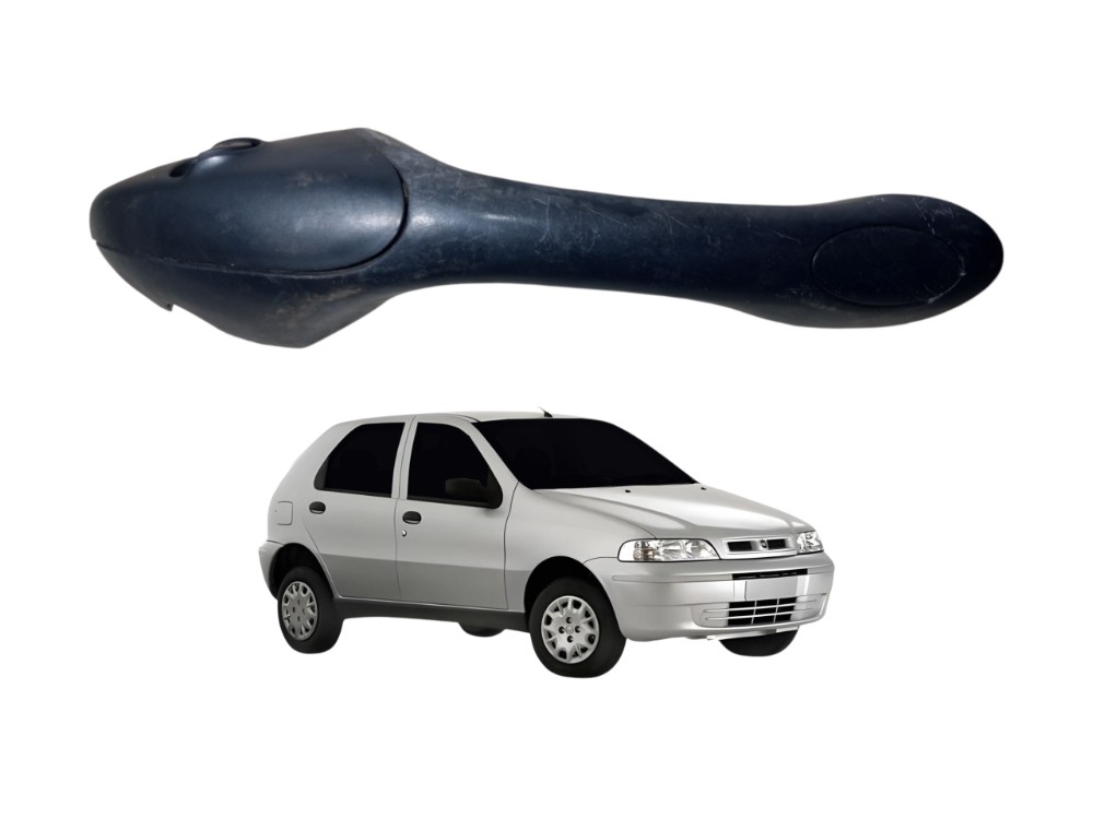 Puxador Porta Dianteira Direita Fiat Palio Fire 2001 2005 Cinza 1