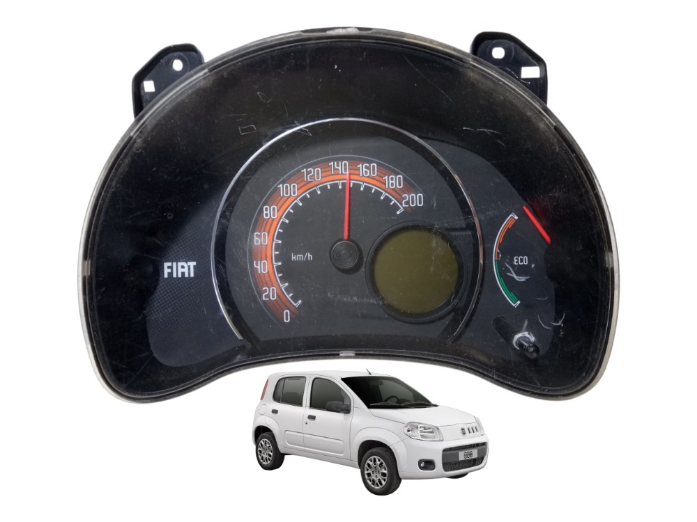 Moldura Painel Instrumentos Fiat Uno Vivace 2011 2015 Preto 1
