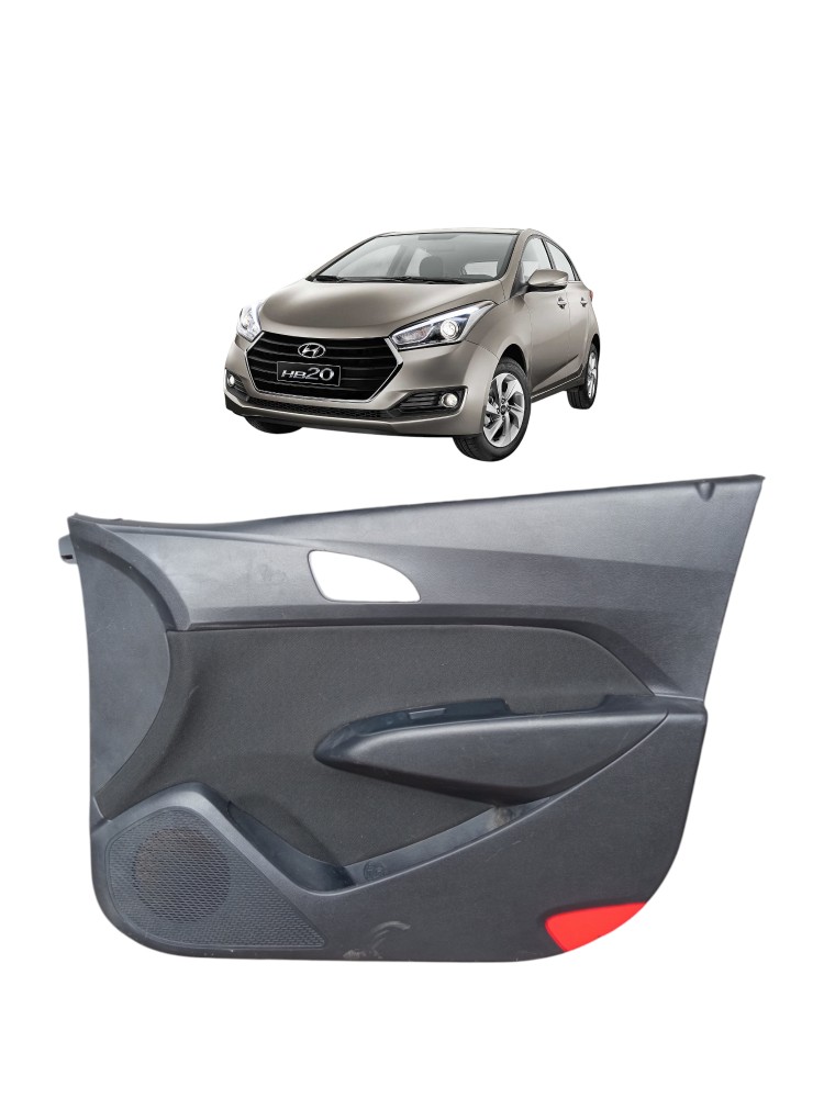 Forro De Porta Dianteira Direita Hyundai Hb 20 2013 2016  Preto 1