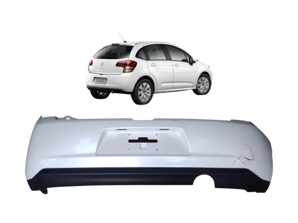 Parachoque Traseiro Citroen C3 2013 2019 Original 1