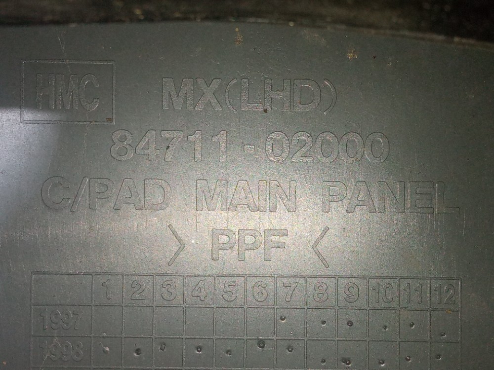 Tabelier Capa Painel Central Hyundai Atos Prime 2000 2003 Cinza 6