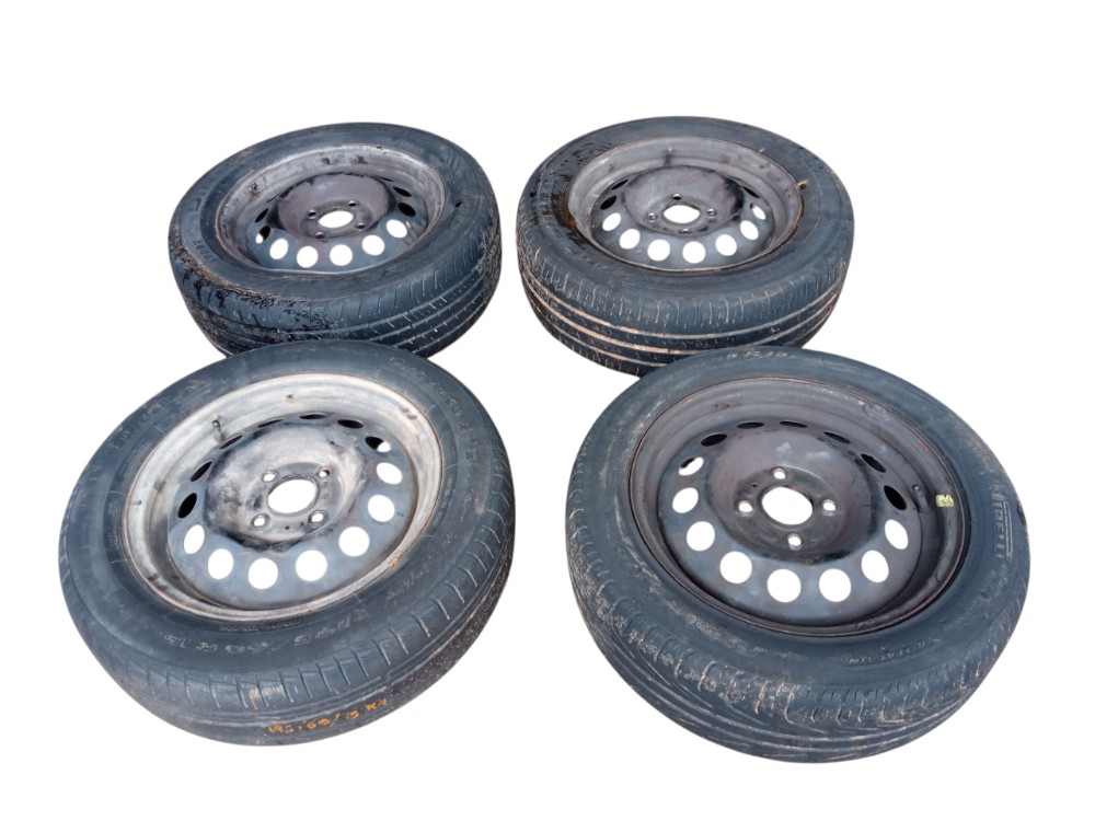 Kit Jogo Roda De Ferro Aro 16 Ford Ka Sedan 2018 2019 1.5 Preto 4