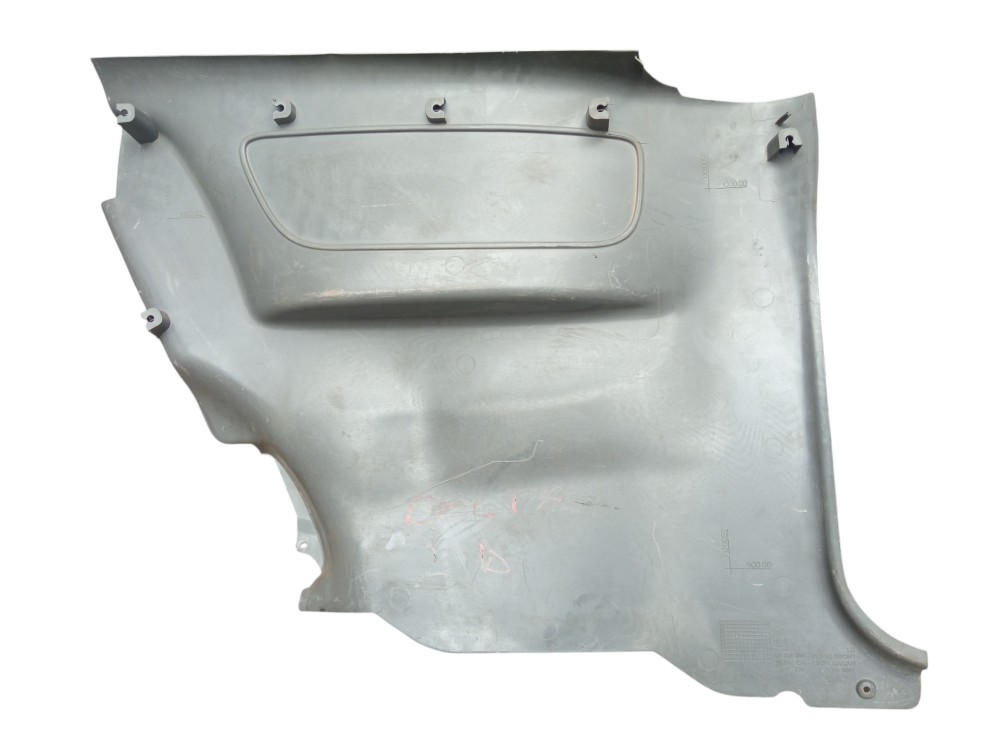 Forro Lateral Traseiro Direito Gm Celta 2001 2006 2 Portas Cinza 4