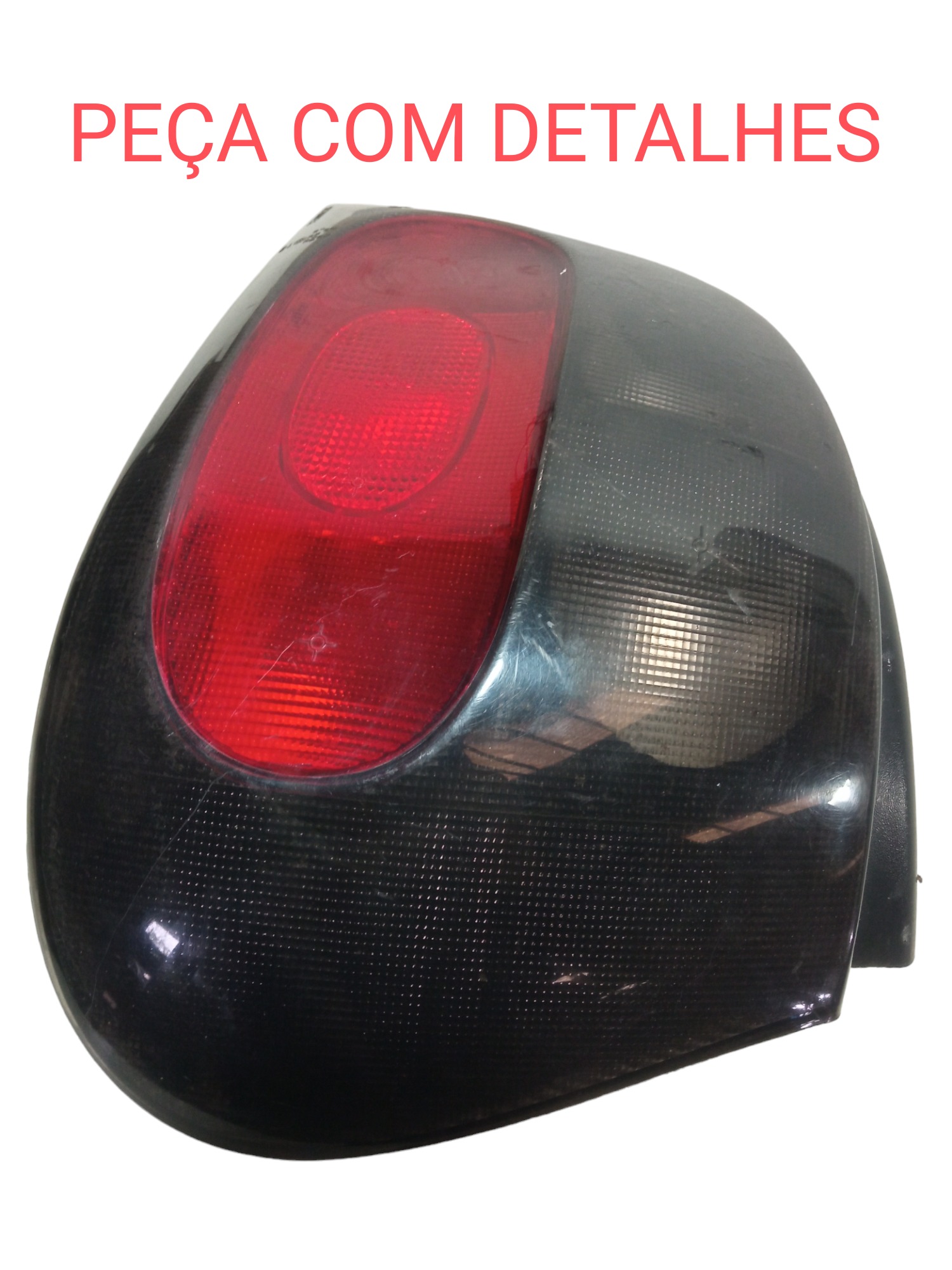 Lanterna Traseira Direita Renault Megane Hatch 98 99 Usada   Direito Preto 2