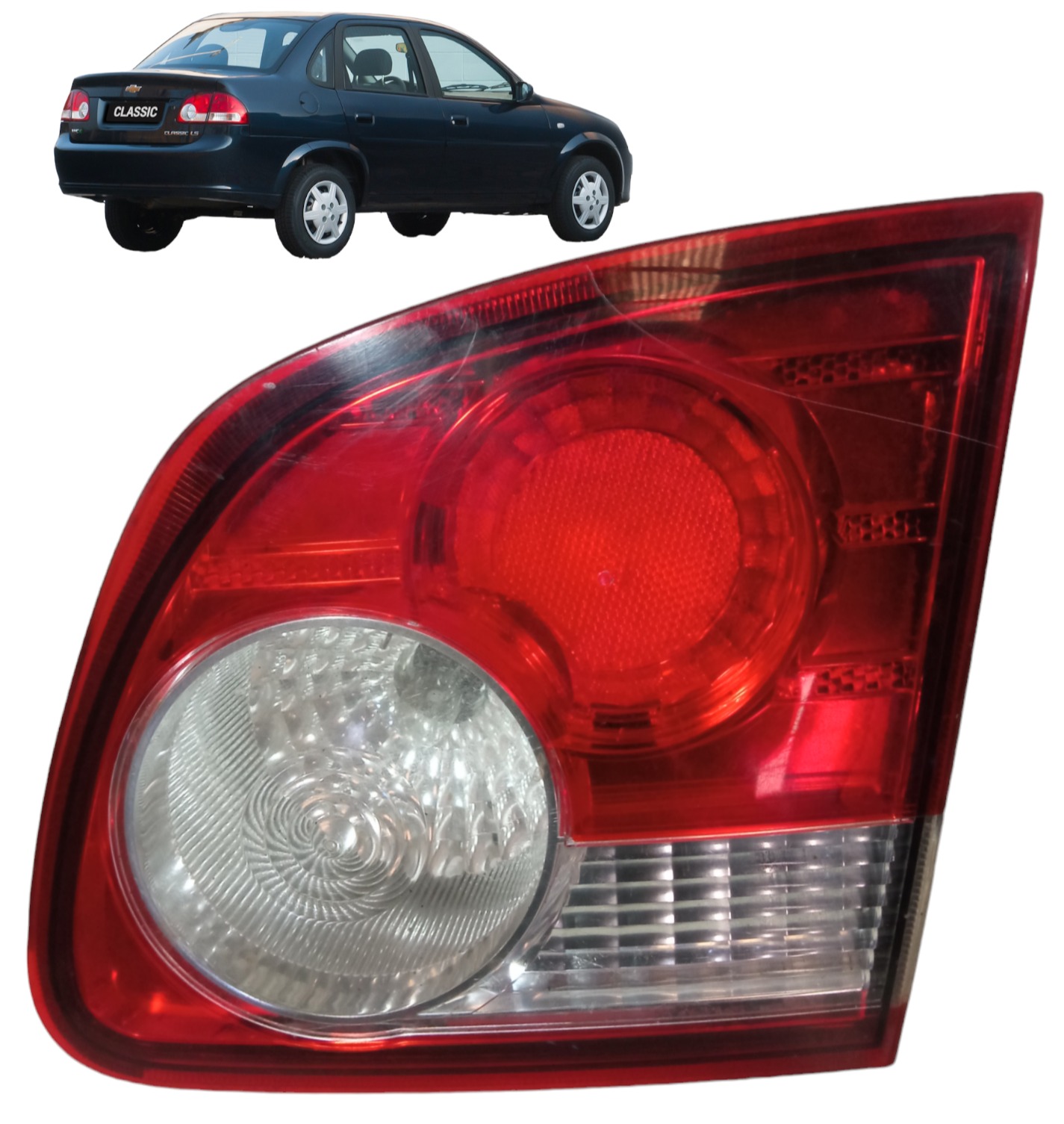 Lanterna Direita Tampa Traseira Gm Corsa Classic 2011 A 2015 Direito Vermelho 1