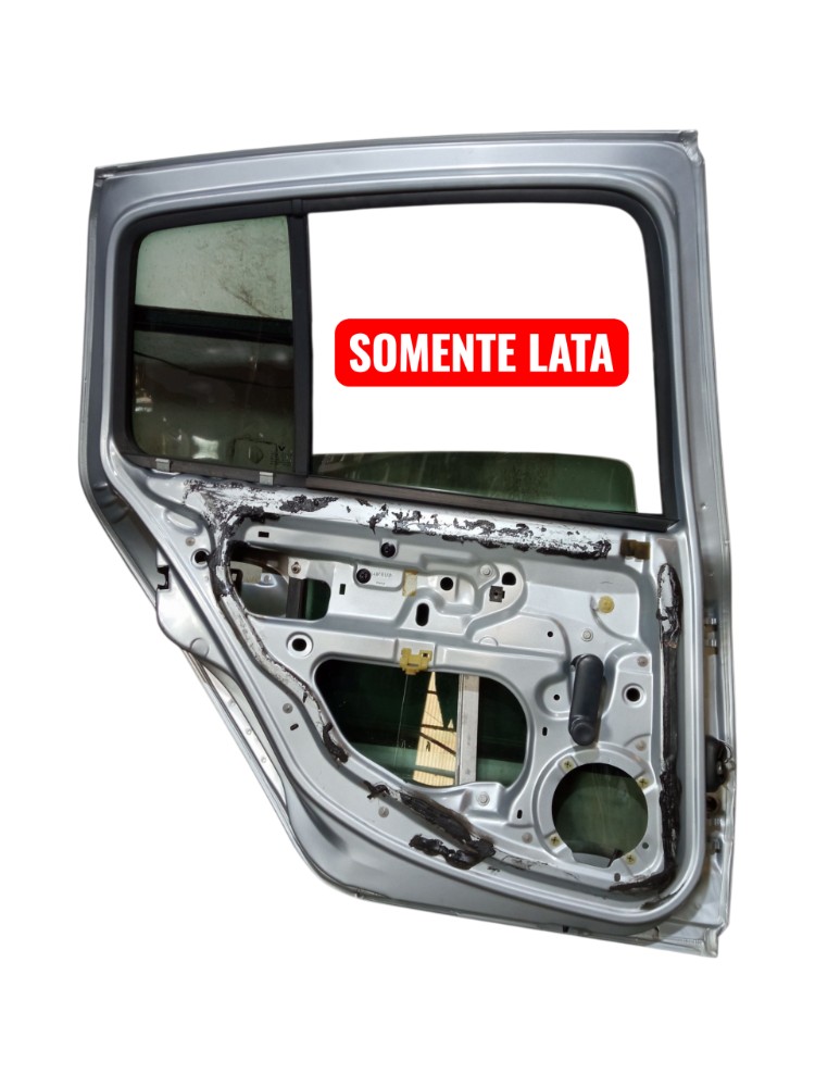 Porta Traseira Esquerda Renault Clio 2002 2010 Traseira Esquerdo Prata 3
