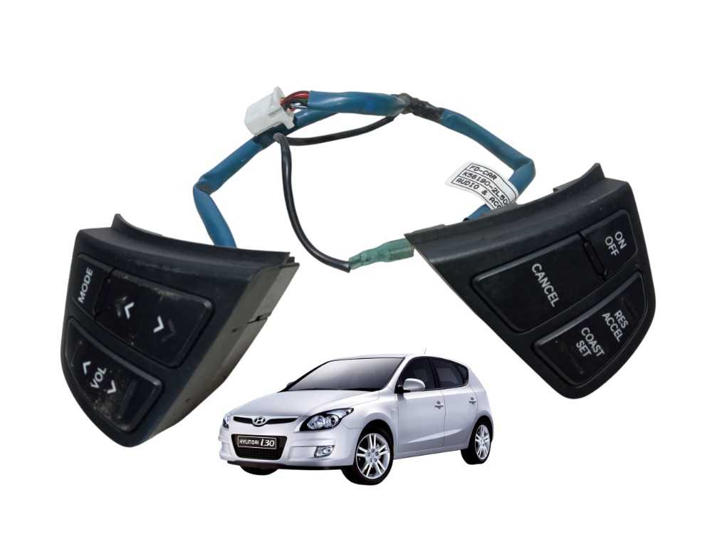 Par Botao Comando Volante Chicote Hyundai I30 2009 2012 1