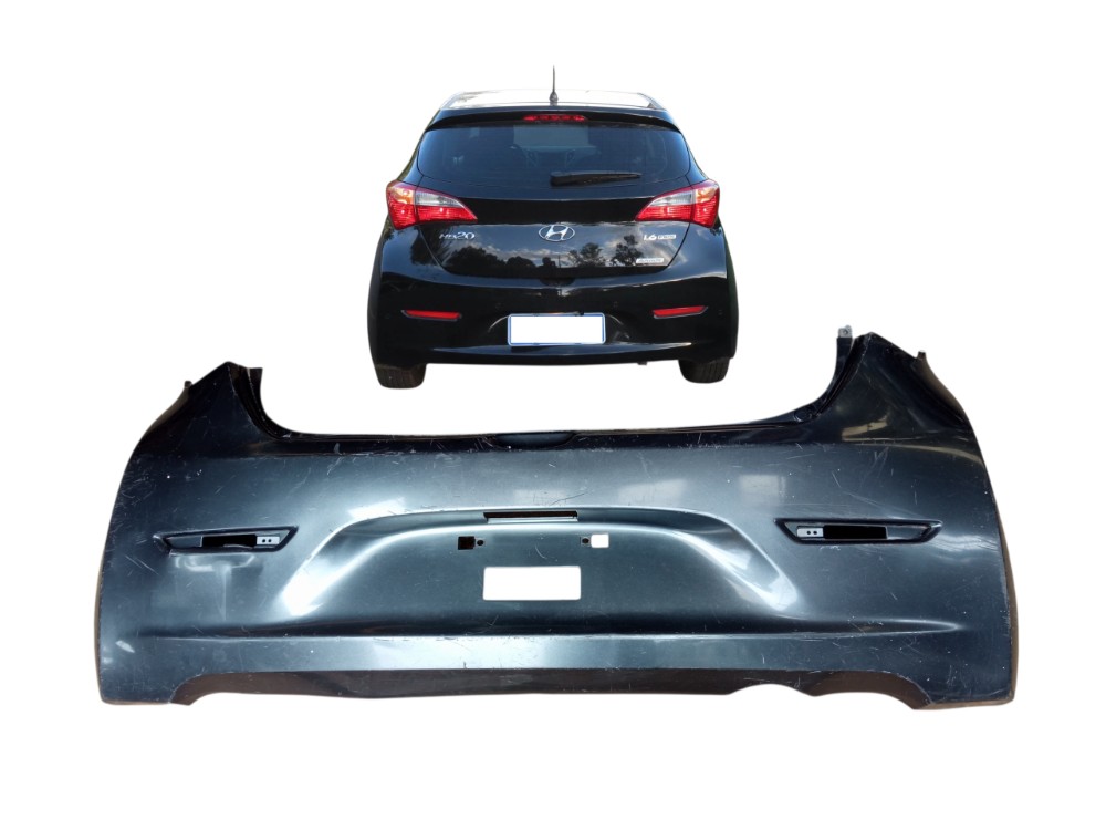 Parachoque Traseiro Hyundai Hb20 Hatch 2013 2016 Original 1
