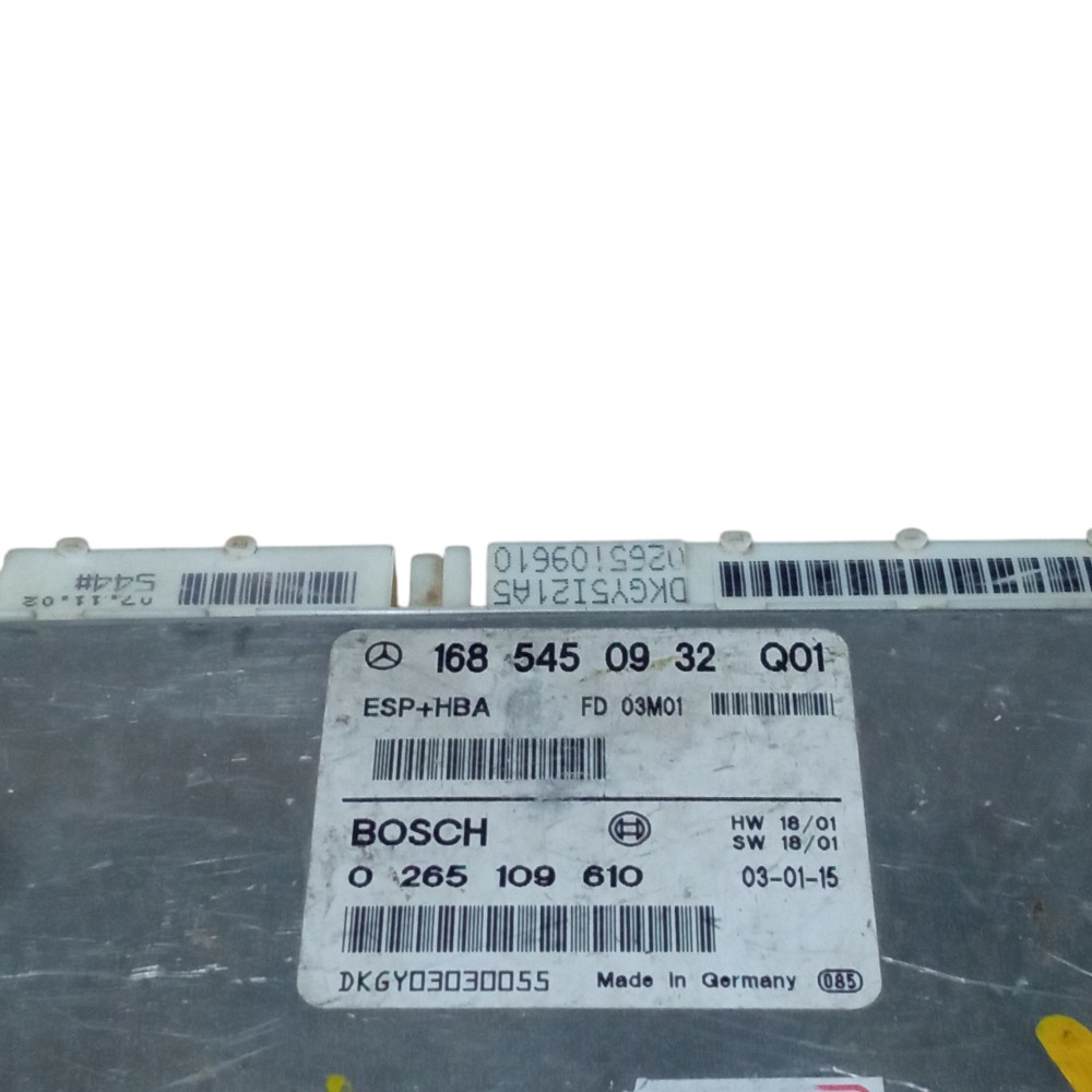 Modulo Central Freio Abs Mercedes Classe A 160 1999 2006 2
