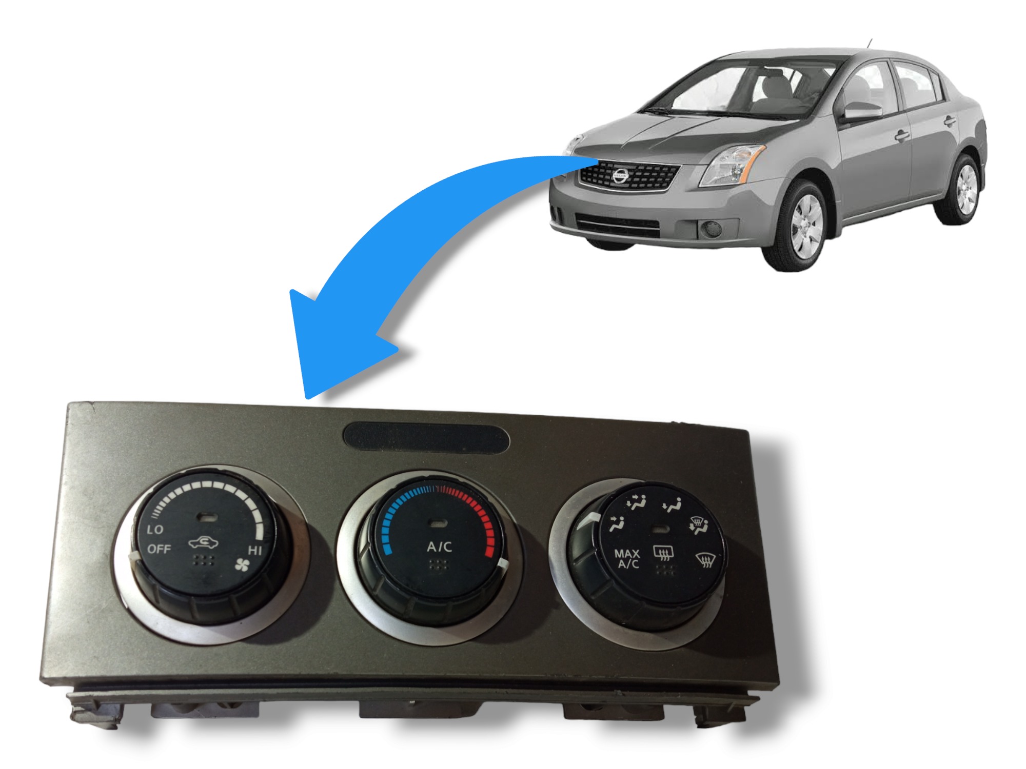 Comando Controle Ar Condicionado Nissan Sentra 2007 A 2010 1