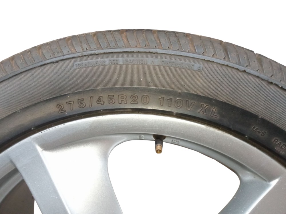 Jogo De Rodas Aro 20 Pneu 275 45 Porsche Cayenne 2008 Prata 9